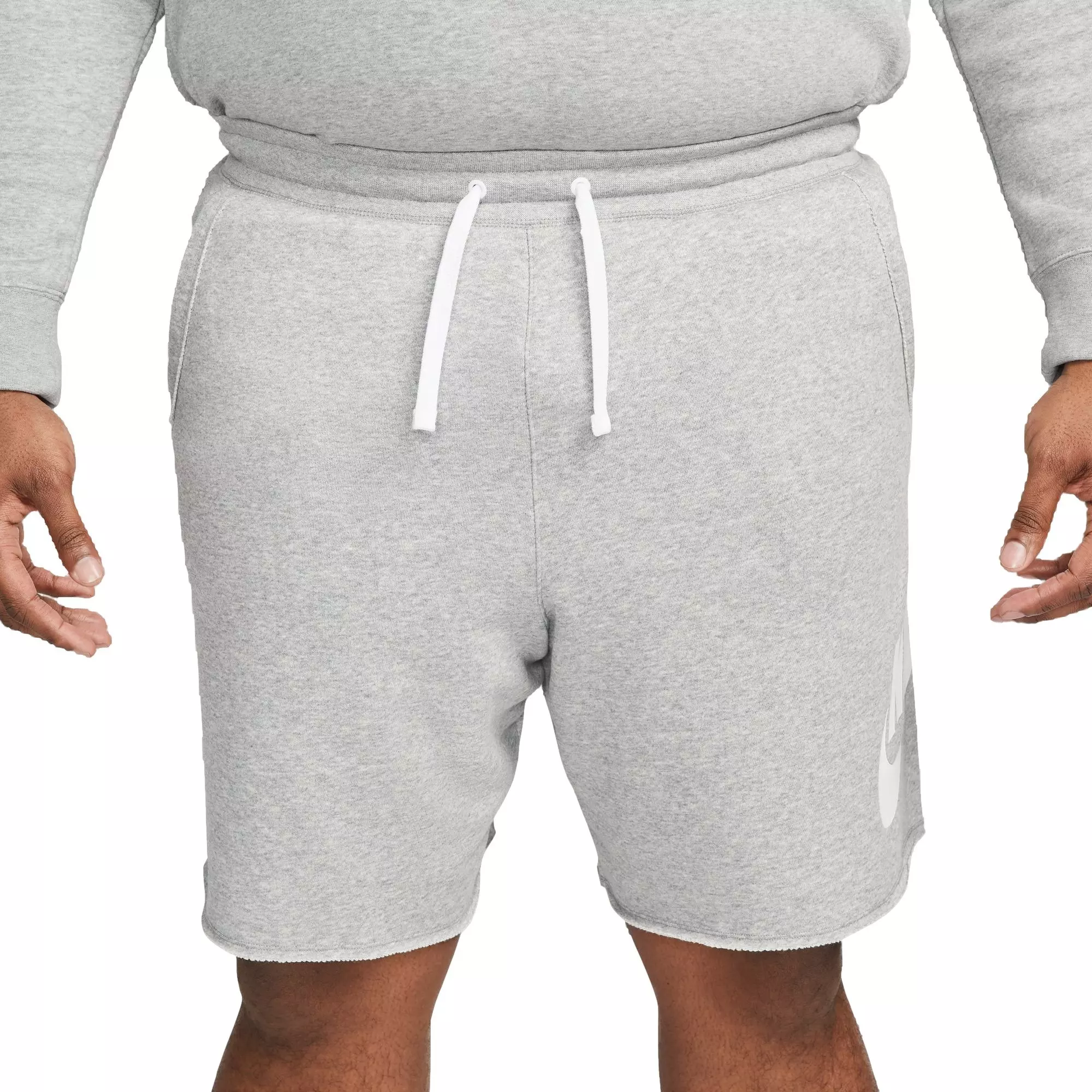 Nike Men's Club Alumni French Terry Shorts-Grey